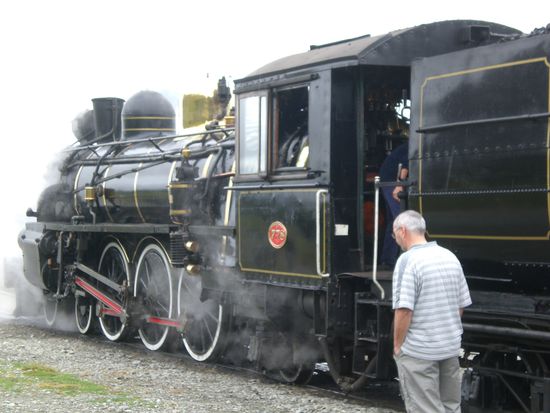 Alte Dampfeisenbahn.