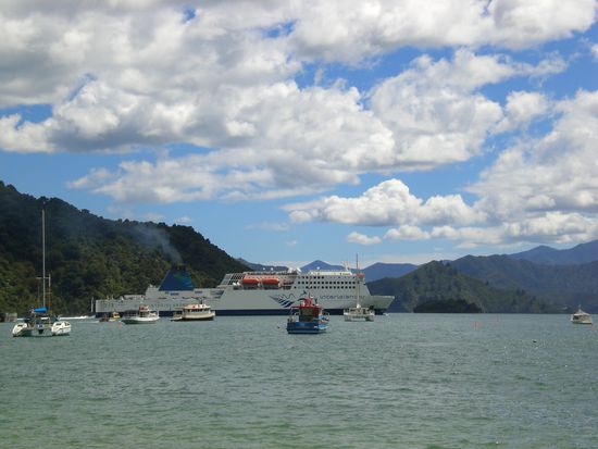 Faehre von Picton nach Wellington.