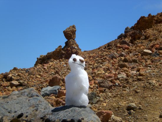 Ja, soger einen Schneemann haben wir noch gesehen 