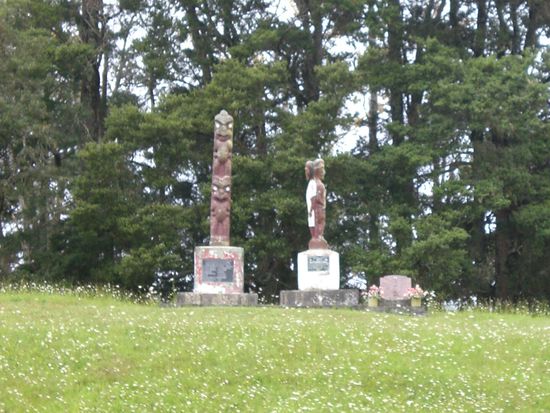 Maori Friedhof irgendwo in der Pampa als wir mal wieder eine Abkuerzung uber eine Schotterstrasse gesucht haben.