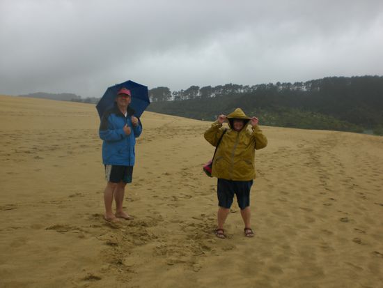Eva und Fredy bei den Sandduenen.