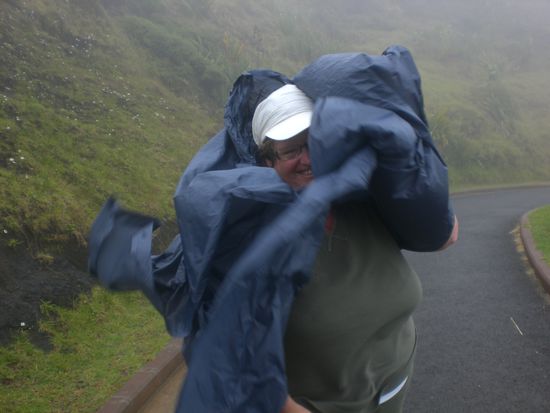 Beim Cape Reinga. Mann, mann, mann war da mieses Wetter...