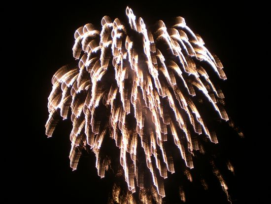 Feuerwerk an Silvester.