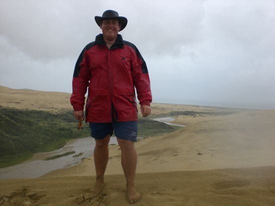 Ich auf der Sandduene.