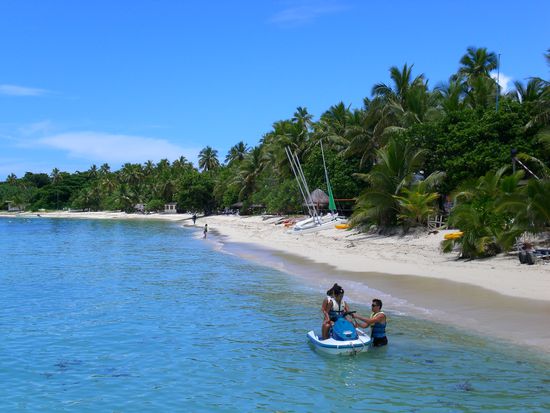 Jetski beim teuren Resort.