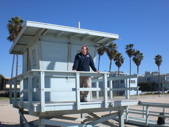 Ich am Strand von Venice Beach 