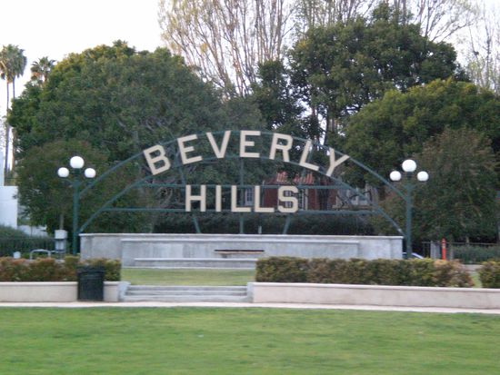 Ja, Beverly Hills. Ich war zu Besuch bei Britney Spears, David Beckham, Hafner etc etc