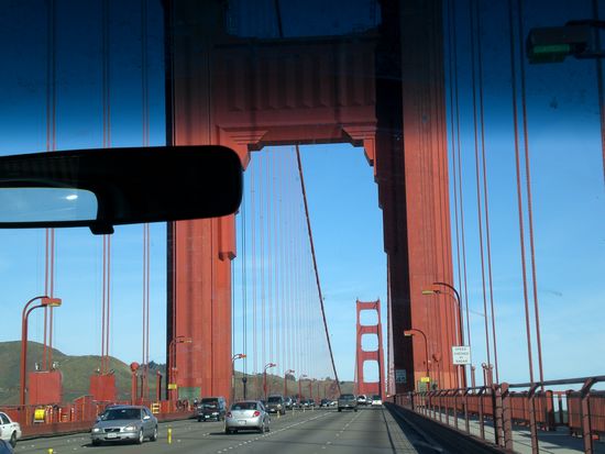 Eifahrt nach San Francisco auf der Golden Gate Bridge!