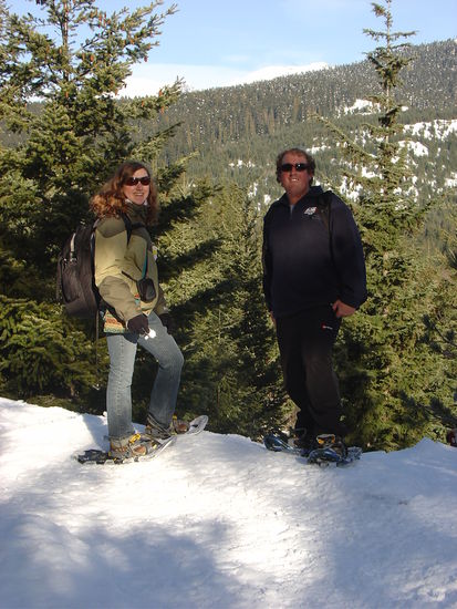 Karina und ich beim Aussichtspunkt.