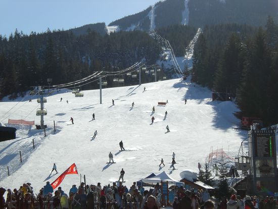 Perfekte Pistenverhaeltnisse hier in Canada.