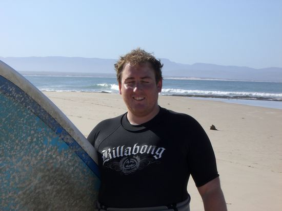 Rico nach dem Surfen