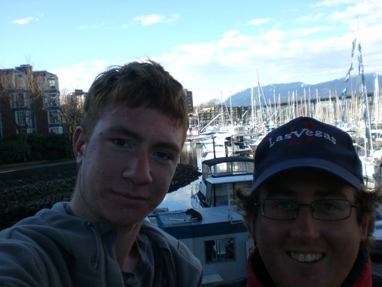 Niall und ich auf Granville Island.