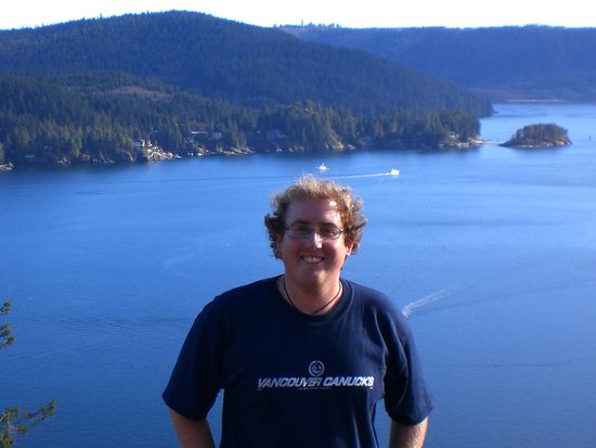 Ich ueber Deep Cove.