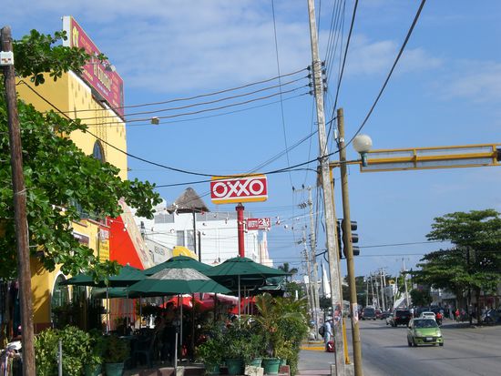 Cancun, in der Naehe von meinem Hostel.