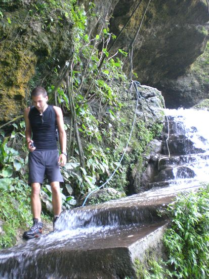 Patrick beim runterlaufen.