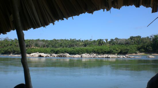 Aussicht vom Boot nach Guatemala.