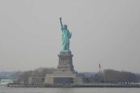 Am ersten Tag hab ich mir gleich mal die Freiheitsstatue angeschaut.