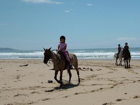 Reiten am Strand von Mbotyi
