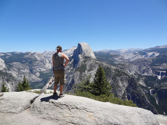 Der Half Dome - Ausblick vom Glacier Point