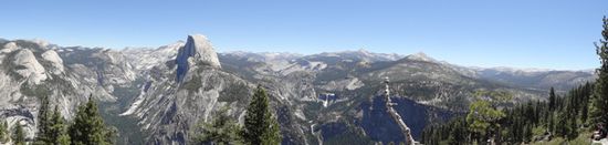 Panoramablick vom Glacier Point
