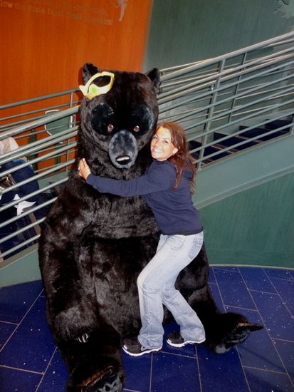 Das einzig bunte an diesem Tag: der Besuch im Disney Store