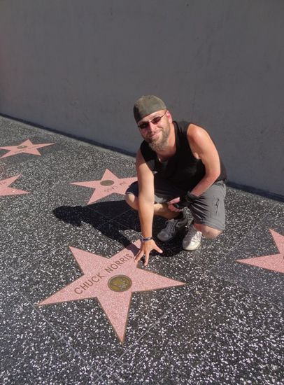 Der Walk Of Fame...und unser Zufallstreffer: Chuck Norris