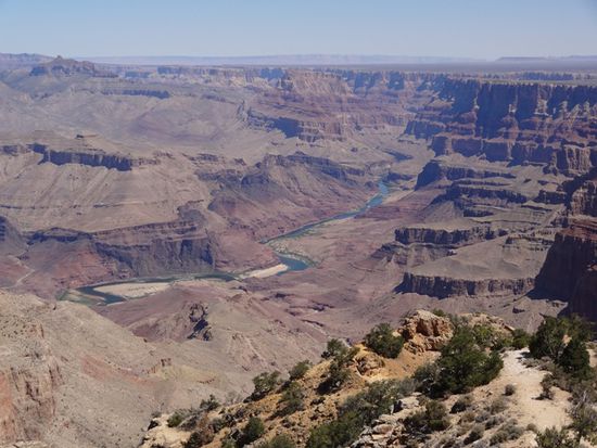 Der Ausblick vom Watchtower auf den Colorado River