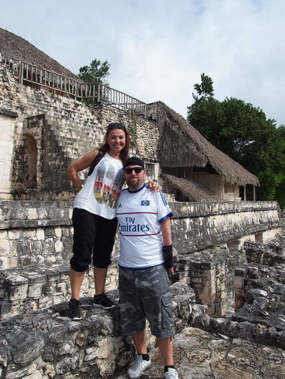 Der Beweis, dass wir die Ruine bestiegen haben 