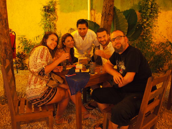 Endlich wieder vereint - die Franzosen und wir 