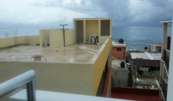 Die Aussicht aus unserem Zimmer in der 4. Etage.