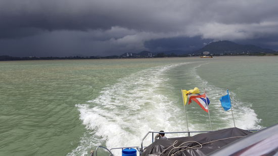 Hier hoffen wir noch auf besseres Wetter an unserem neuen Ziel..