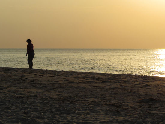 Den Abend am Strand ausklingen lassen...
