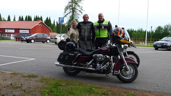 Freundin von Mikko, ich und Mikko