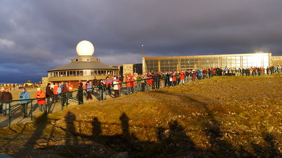 Die Nordkaphalle, nachts um 23.30 Uhr...