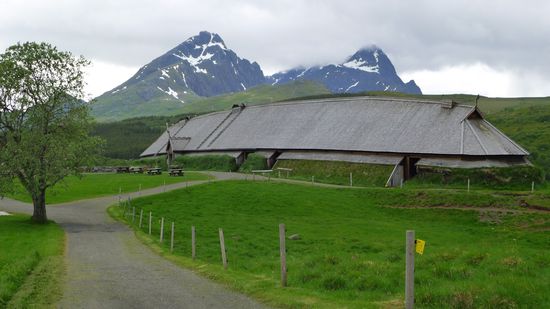 Der nachgebaute "Wikinger- Fürstenpalast"