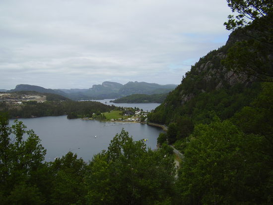 Küstenstrasse entlang von Flekkefjord nach Egersund.