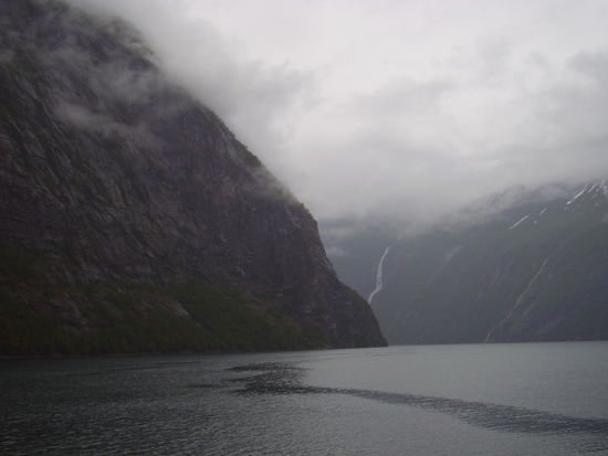 Geirangerfjord bei Regen