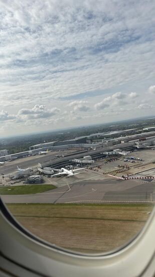 Anflug auf Charlotte