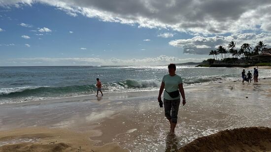 Es ist schwülwarm und zwischendurch nieselt es immer wieder