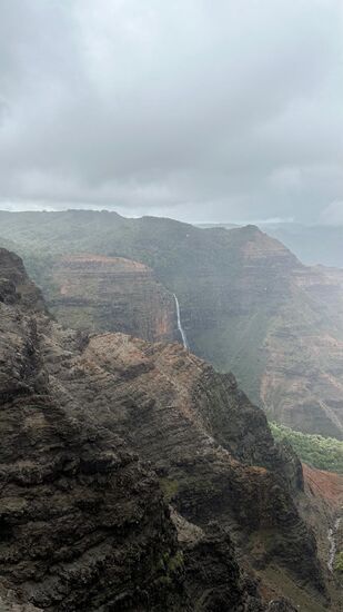 Hier noch einmal der Wasserfall.
