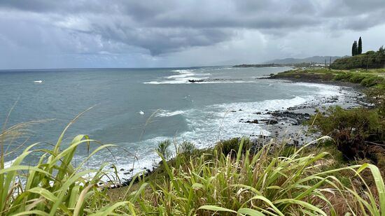 Wir entscheiden uns aufgrund des regnerischen Wetter im Süden der Insel in den Norden zu fahren. Entlang der Küste geht es dann ca. 35 Meilen nach Princeville.
