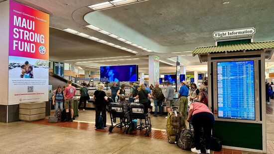 Willkommen auf Maui—der Airport ist etwas großer als der von Kauai