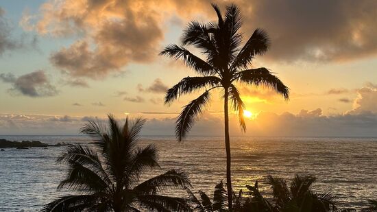Das ist der Blick aus unserem Zimmer
