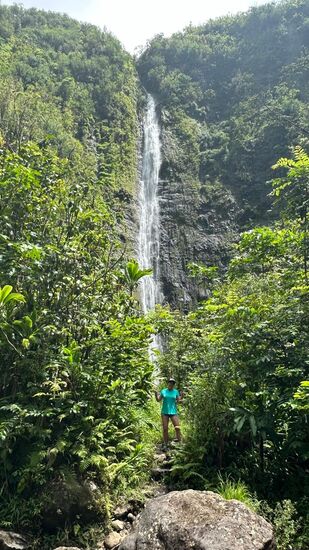 Hier verweilen wir ein Stündchen—heute kommen nur wenige andere Leute her