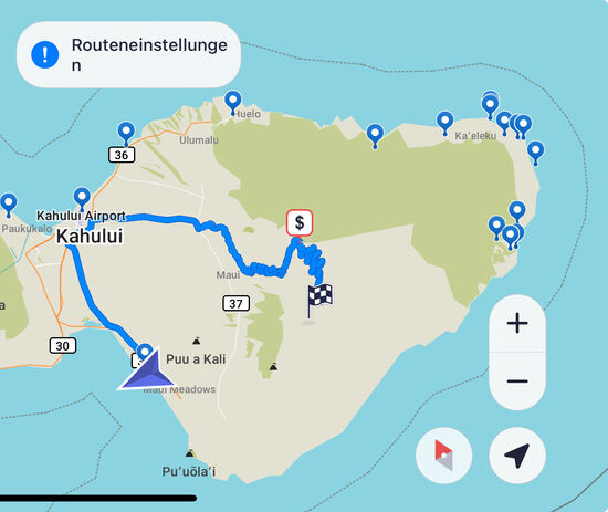 Auf gehts—Luftlinie eigentlich ein Katzensprung, aber da wir nicht über die Berge  fliegen können, müssen wir den 80km langen Straßenweg nehmen, für den man knapp 2h benötigt
