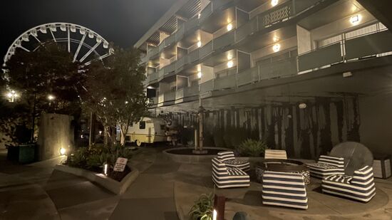 Der Innenhof von unserem Hotel, es befindet sich direkt am Pier 41