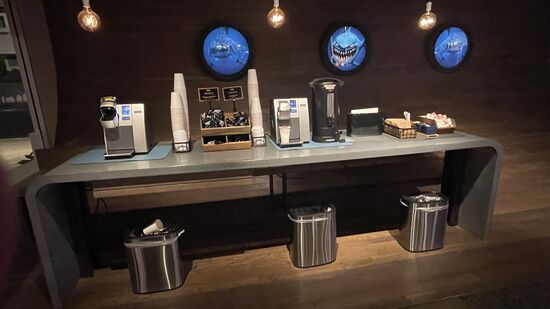 Eine Kaffeebar findet man in den USA in fast jedem Hotel