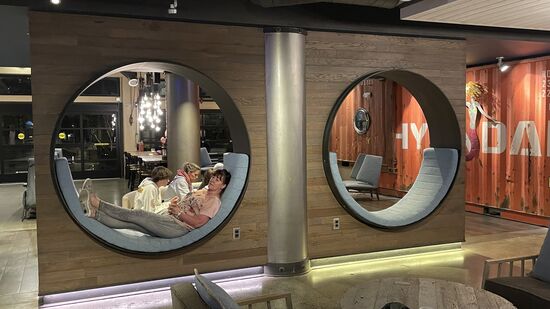 …mit außergewöhnlichen Relaxten-Zonen