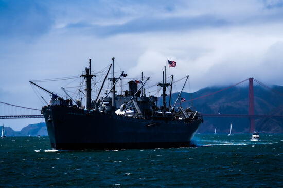 Ein Kriegsschiff, welches auch besichtigt werden kann