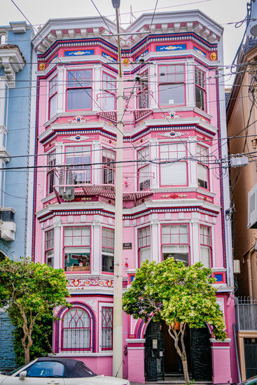 In diesem Haus lebte Janice Joplin ,  die leider schon mit 27 Jahren verstarb